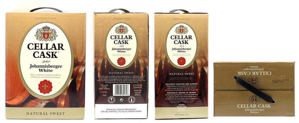 CELLAR CASK JOHANNISBERGER WHITE 4 X 500CL