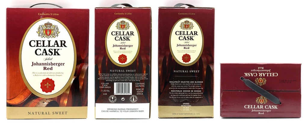 CELLAR CASK JOHANNISBERGER RED 4 X 500CL