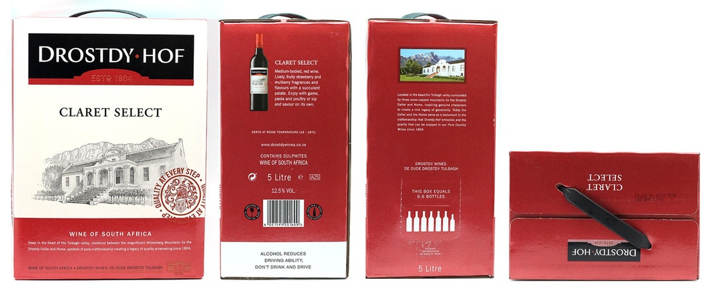 DROSTDY-HOF CLARET SELECT 4 X 500CL