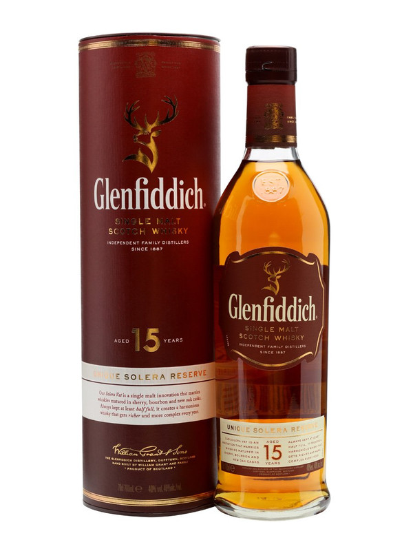 GLENFIDDICH 15YO 12X70CL