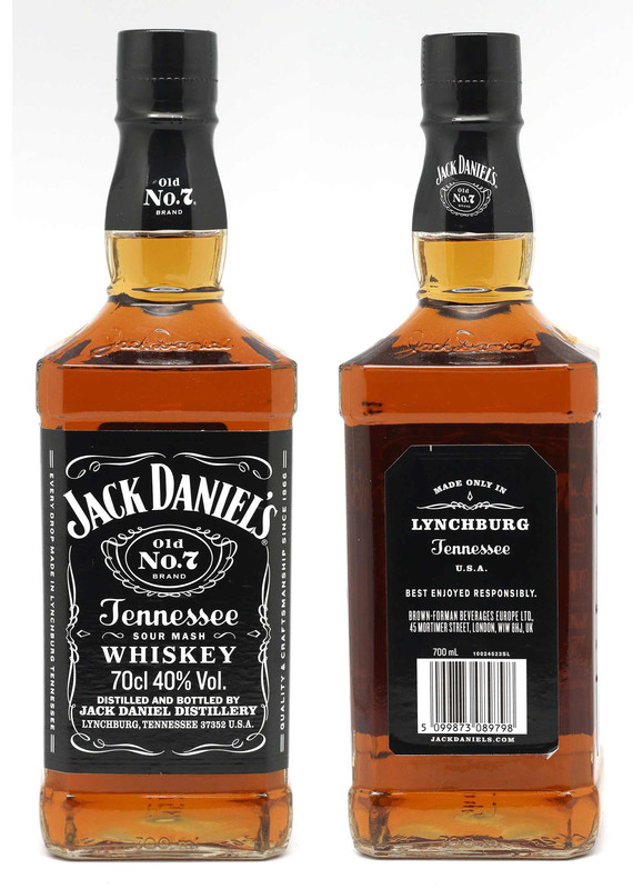 JACK DANIELS WHISKY 12X70CL