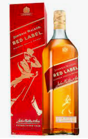 JOHNNIE WALKER RED LABEL WHISKY 12 X 75CL