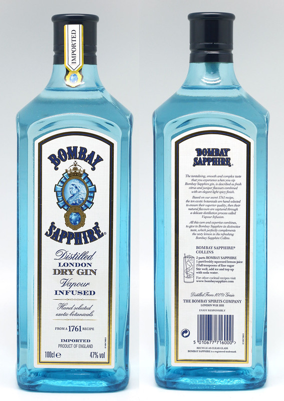 BOMBAY SAPPHIRE GIN 12X100CL | Andril